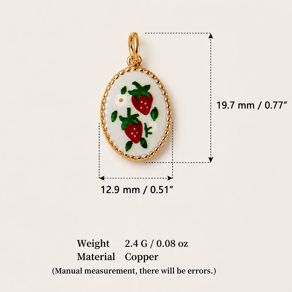 Vielseitiger, modischer Anhänger im ländlichen Stil mit Blaubeeren- und Rosenmotiv zum Selbermachen für Schmuck. – Detail 4