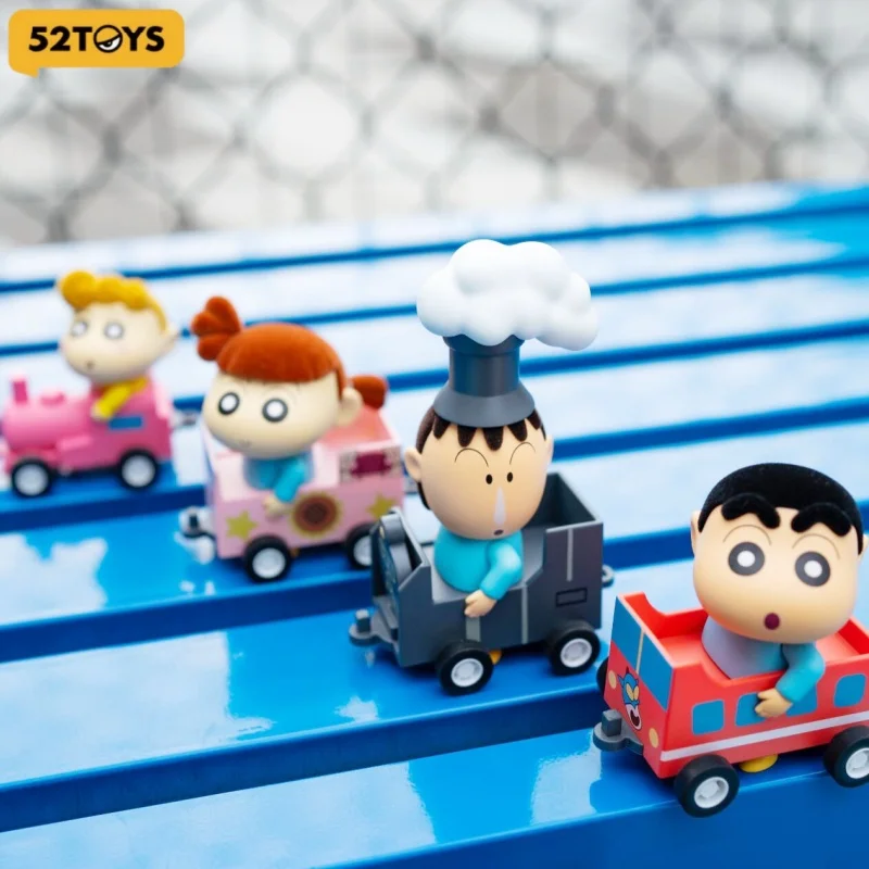 Caja Sorpresa 52TOYS Crayon Shin Chan Serie Tren, Muñeco de Moda, Adorno de Escritorio, Hermoso Regalo Coleccionable