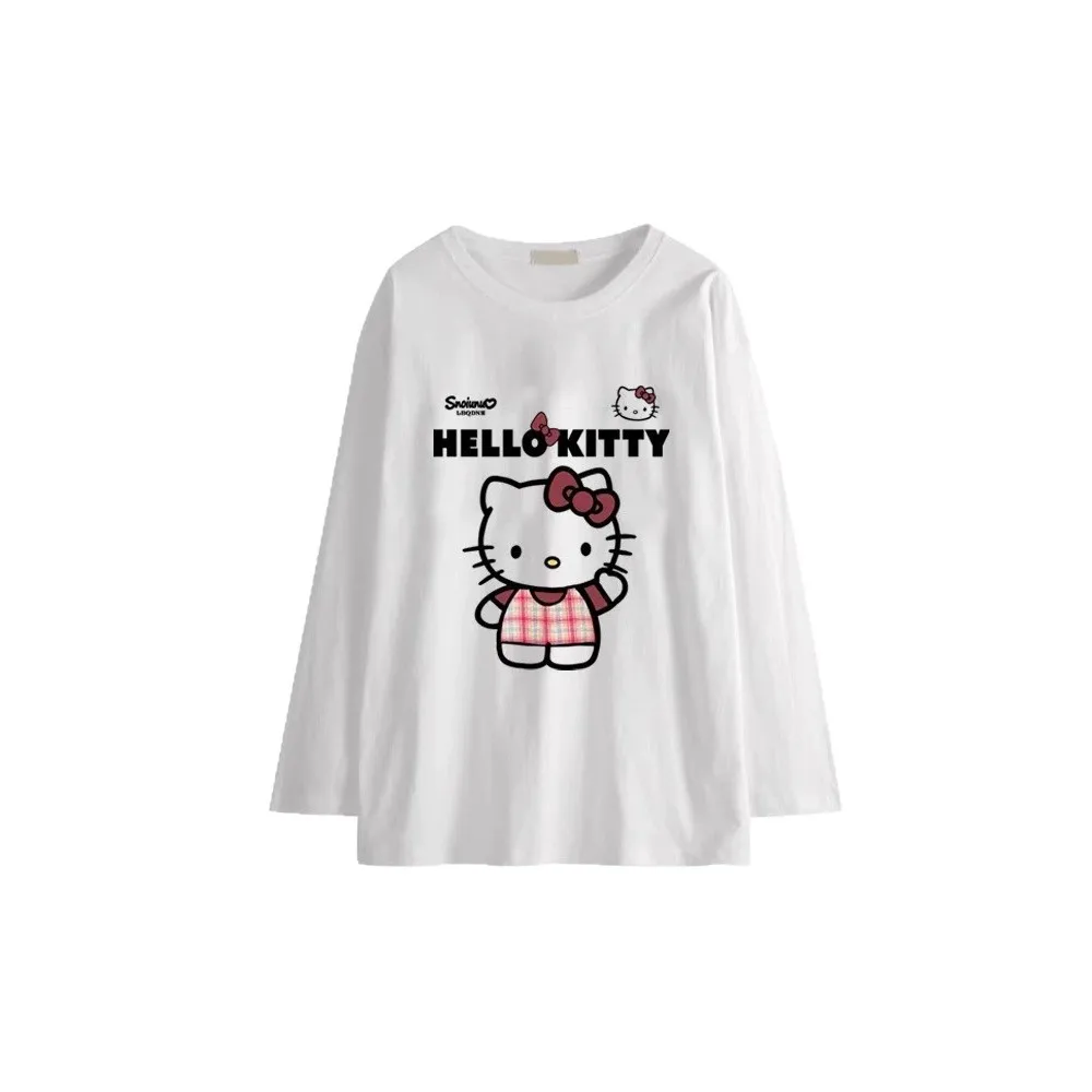 

Long-sleeved T-shirt Women's Spring, Autumn and Winter Cotton Top Age-reducing Versatile Loose Bottoming Shirt