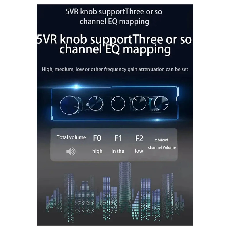 Dsp2.0 Bluetooth 5.0 wzmacniacz mocy Stereo 15 wx2 elektroniczny podział częstotliwości Tws parowanie 2.0/1.1 Aux + USB Easy Install