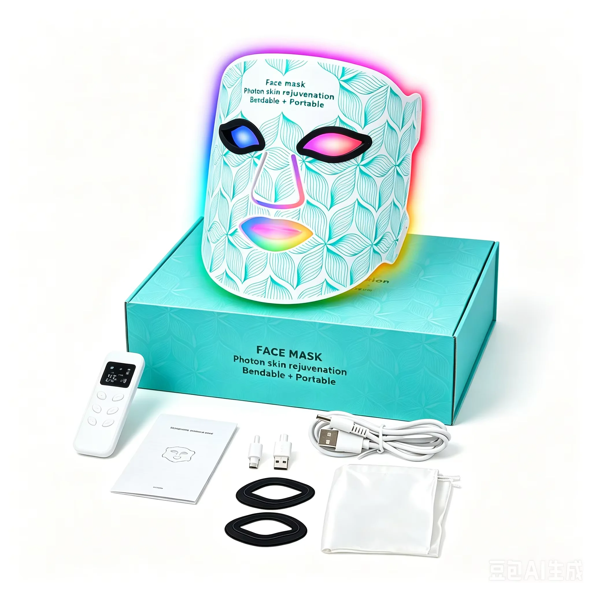 silicone-portable-led-mask-8-colors-red-light-near-infrared-therapy-beauty-mask-anti-aging-skin-rejuvenation-lifting-tighten