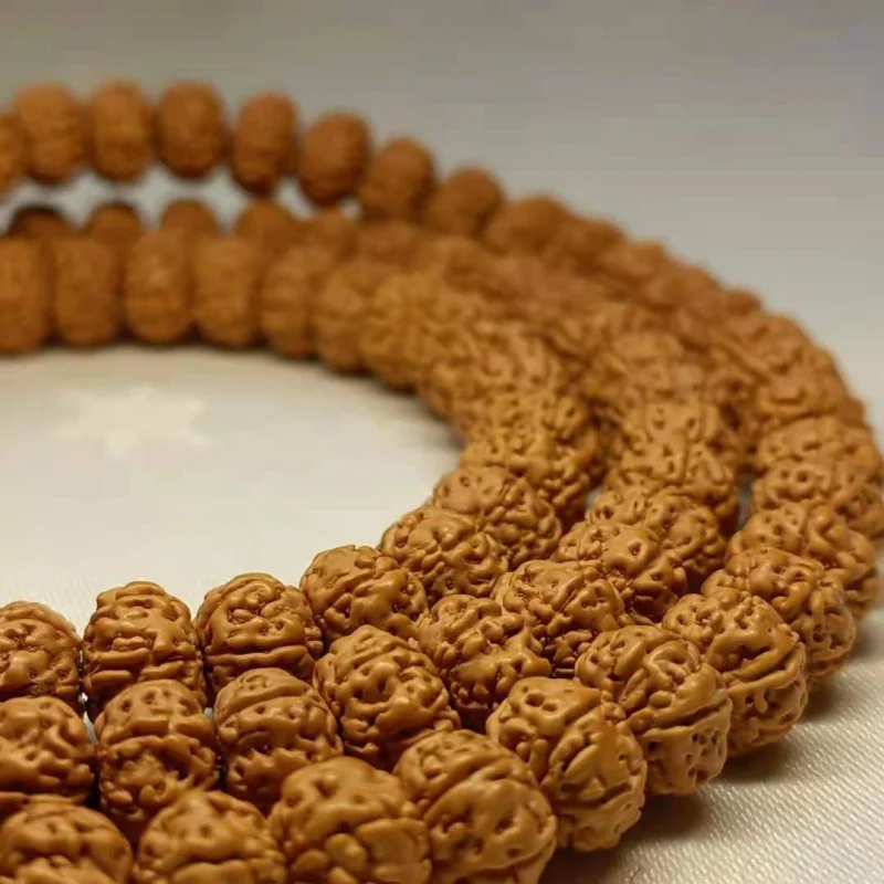 

Little King Pipal Tree Seeds 108 Pieces Full of Meat Quincuncial Piles Double Texture Scales Men's Bracelet D