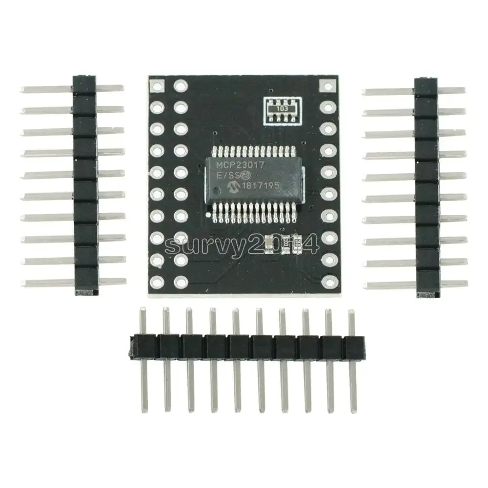 1pcs MCP23017 Serial Interface Module IIC I2C SPI MCP23S17 Bidirectional 16-Bit I/O Expander Pins 10Mhz Serial Interface Module