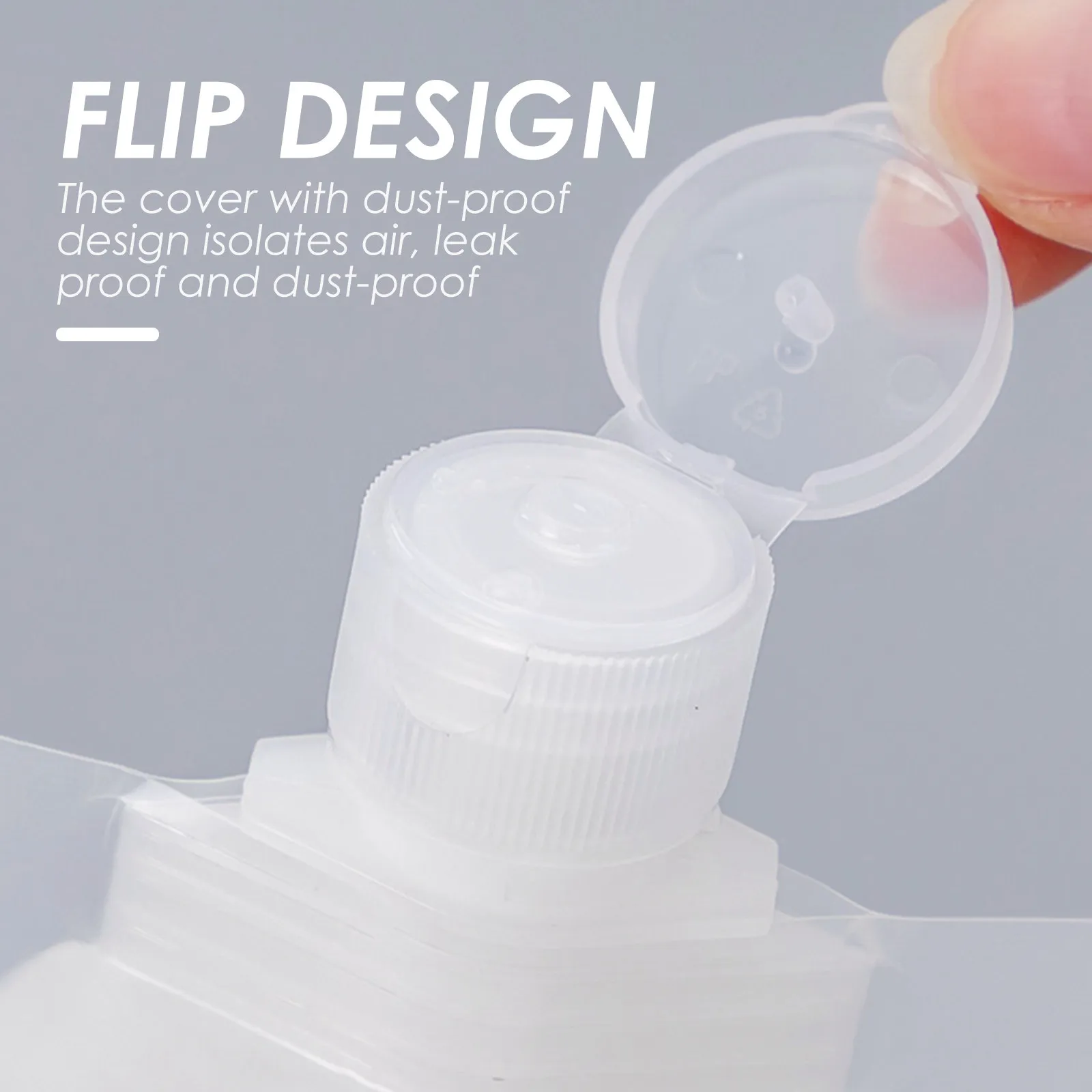 

20Pcs Lotion Storage Bags 100Ml Travel Squeeze Pouches with Spout Portable Liquid Dispenser for Skincare Products Compact