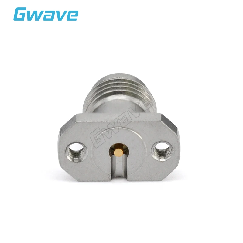 2.92-KFD216 RF Double Hole Flange Stainless Steel Welding Free DC-40GHZ 2.92mm Connector