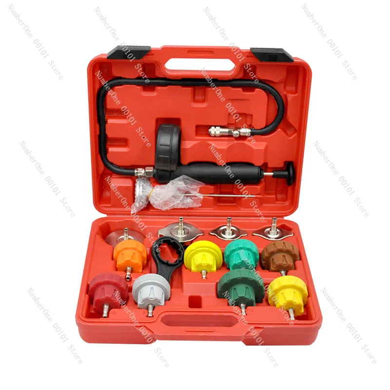 

15 Pieces Water Tank Leak Detector Antifreeze Replacement Tool New Coolant Replacement Vacuum Pressure Gauge Leak Detector