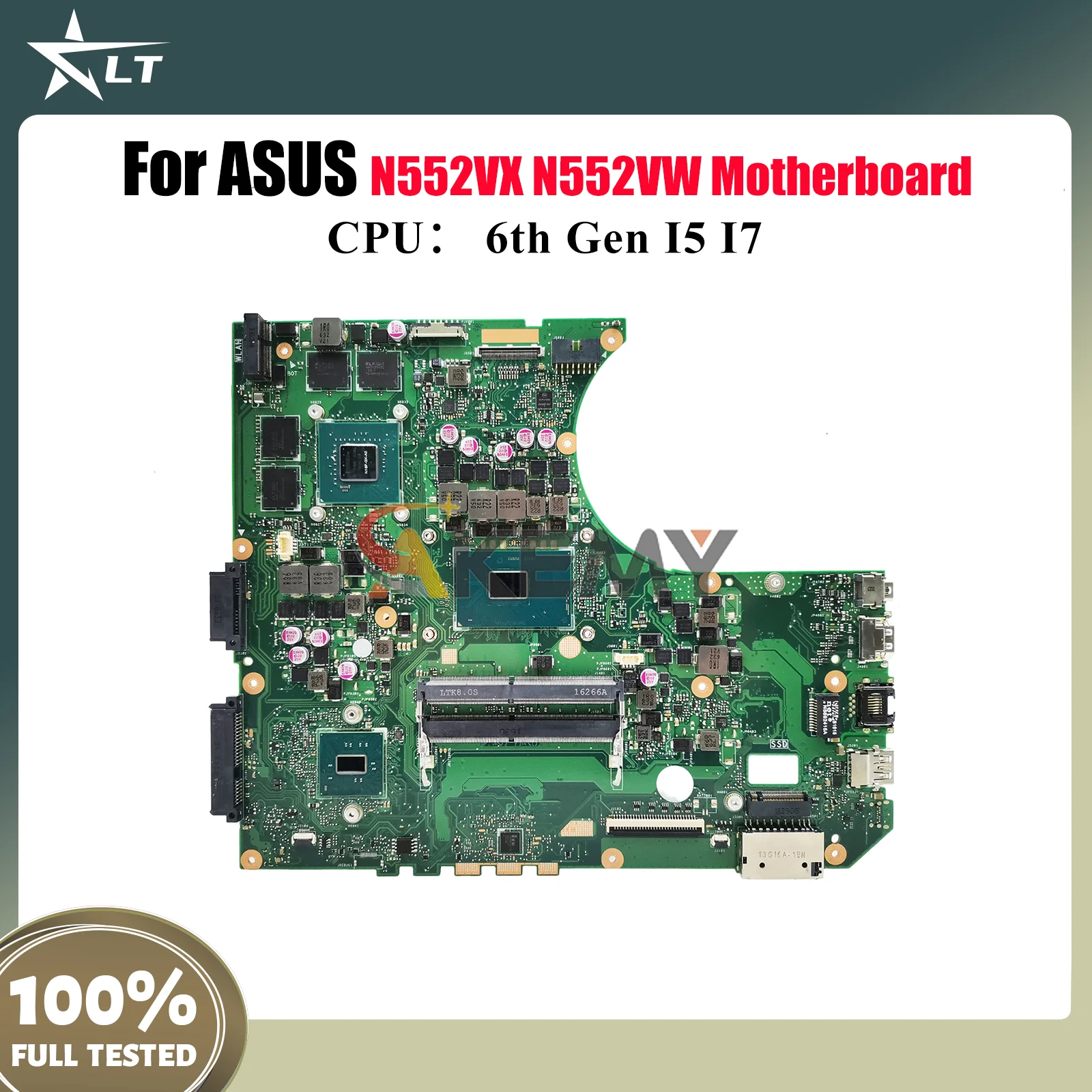 

N552VW Материнская плата для ноутбука ASUS ROG N552VX N552V N552VW Материнская плата для ноутбука с процессором I5 I7 100% тестирование ОК быстрая доставка stk