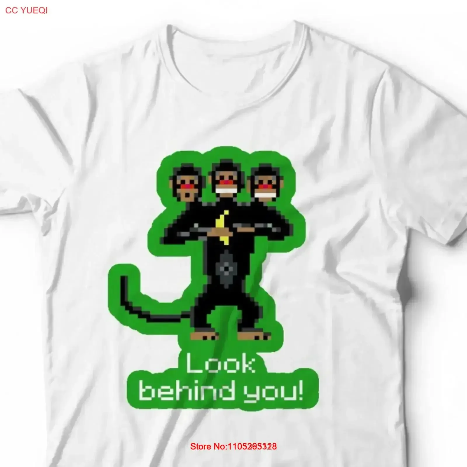 Three Headed Monkey T Shirt Vintage Video Games Island Guybrush Le Chuck Washed fashion Stylish designer clothes vintage homme
