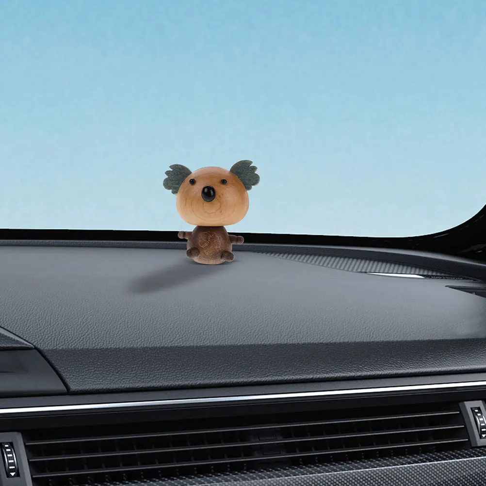 

2Pcs Car Bobblehead Koala Dashboard Accessory Aromatherapy Ornament Car Interior Decoration Spring Small Gadget Decor