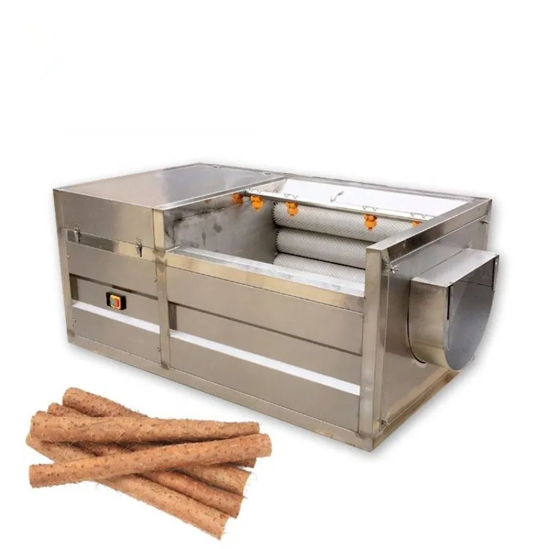

Cassava food cleaning machine, fruit and vegetable cleaning equipment, large cleaning and peeling machine, multi-functional cl