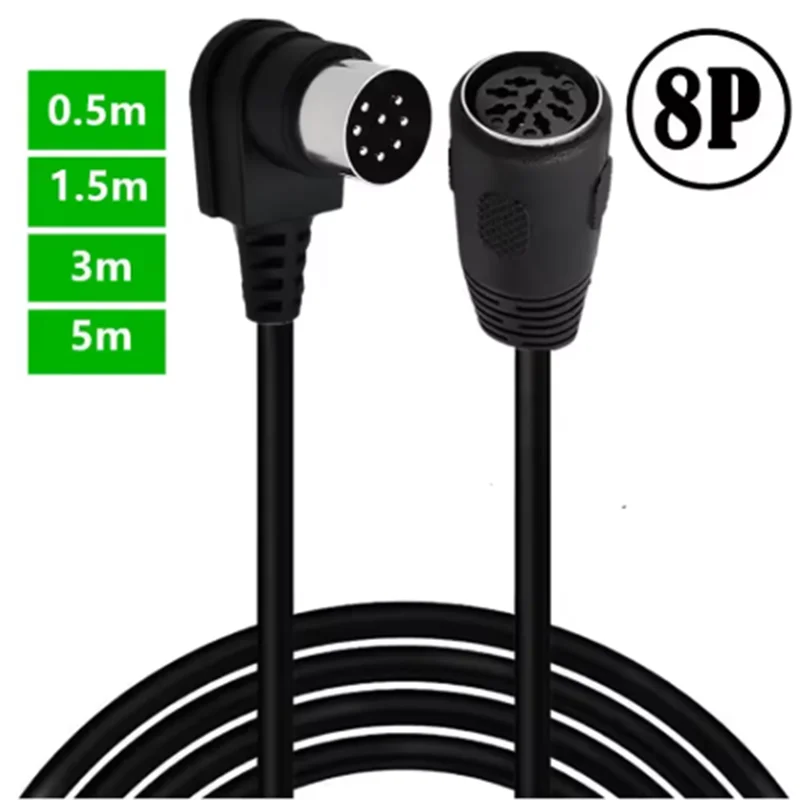 8 دبوس Din 90 درجة زاوية كبيرة ذكر إلى ذكر أنثى المتكلم سلك كابل الصوت ل بانج أولوفسن B & O PowerLink BeoLab Power MK2 #3