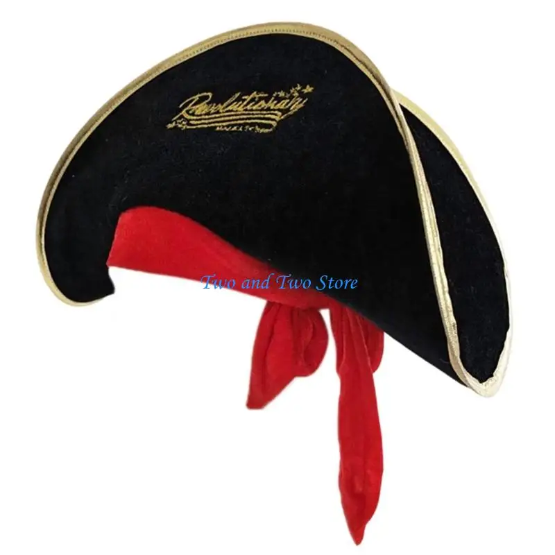 

HX6F Pirate Hat Headwear Cosplay Costume Accessories For Halloween Party Role Play And Theme Event Gathering Dressingup