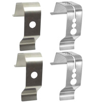 4 Pcs Food Thermometer Clamps Stainless Steel Grill Probe Holder BBQ Accessories Temperature Smoker Home Kitchen Tools