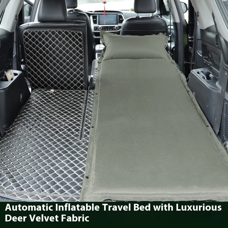 

Car automatic inflatable bed self-driving travel, travel sleeping mat in the trunk