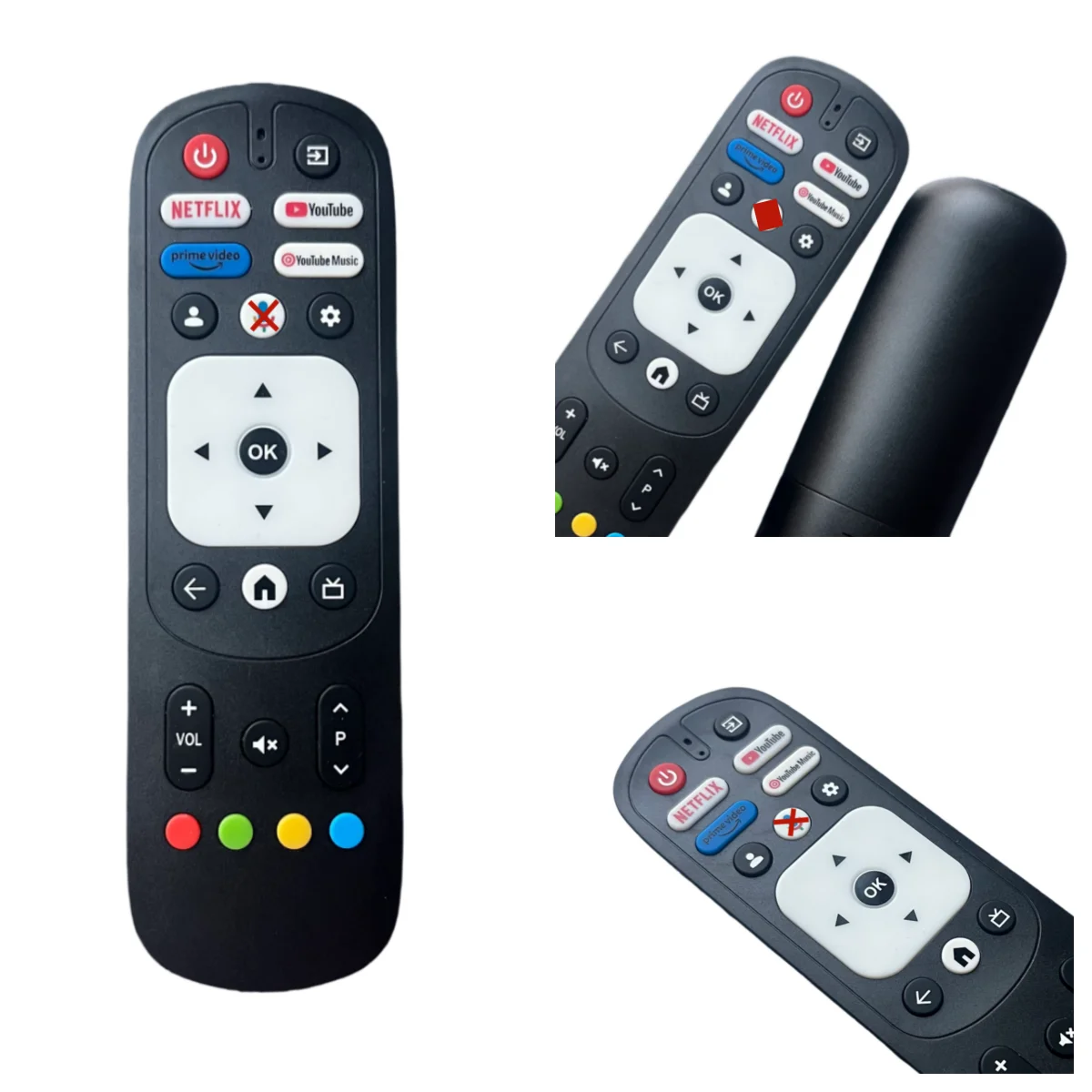 Remote control fit for JVC Smart Android TV 32/40/43/50/55/65/75 inch TV, LT75N7125A LT-32N3135A EC40V2FA 65PFL5604/F7