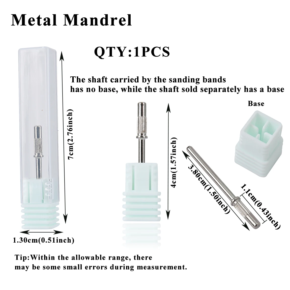 Set di 100 piccole mini fasce per levigatura per unghie da 3 mm con 1 pezzo di asta in metallo per la rimozione di gel acrilico e smalto 80 # 120 # 180 # 240 #