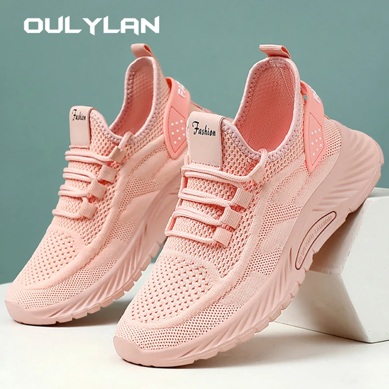 

New Summer Fashion Casual Shoes Sports Shoes Flying Weaving Women's Shoes Men's Sneaker lace up Walking Shoes Size36-41