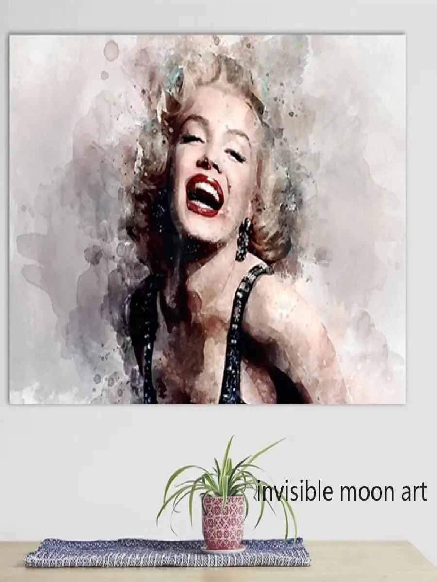 Classic Black and White Marilyn Monroe Canvas Art Posters  Wall Prints for Living Room  Bedroom Decor