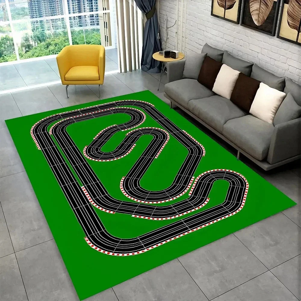Child Playmat Highway City Traffic Playroom Area Rug Large,Carpet Rug for Living Room Bedroom Decor,Kids Play Non-slip Floor Mat