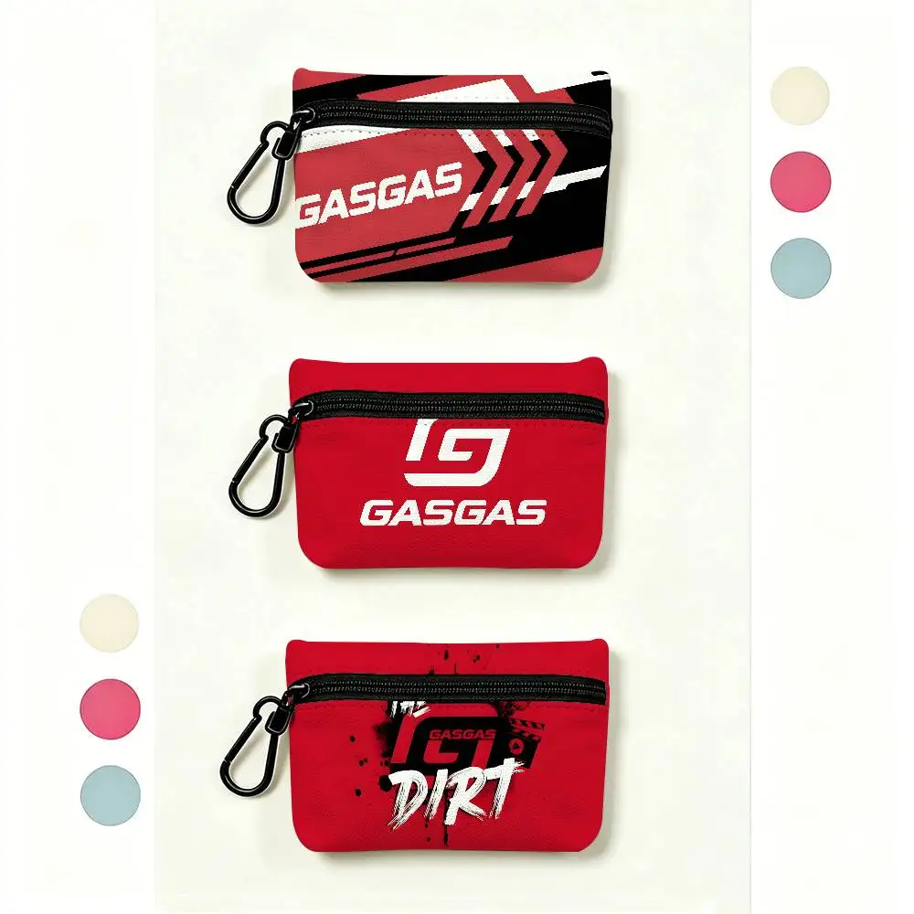 G-GasGas M-Motor Wear-resistant Oxford Cloth Coin Purse Portable Backpack Hanging Card Storage Bag
