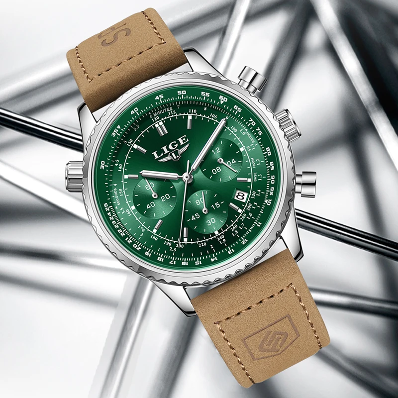

LIGE лучший бренд класса люкс мужские часы модные деловые кварцевые наручные часы водостойкие светящиеся часы с хронографом мужские Reloj Hombre