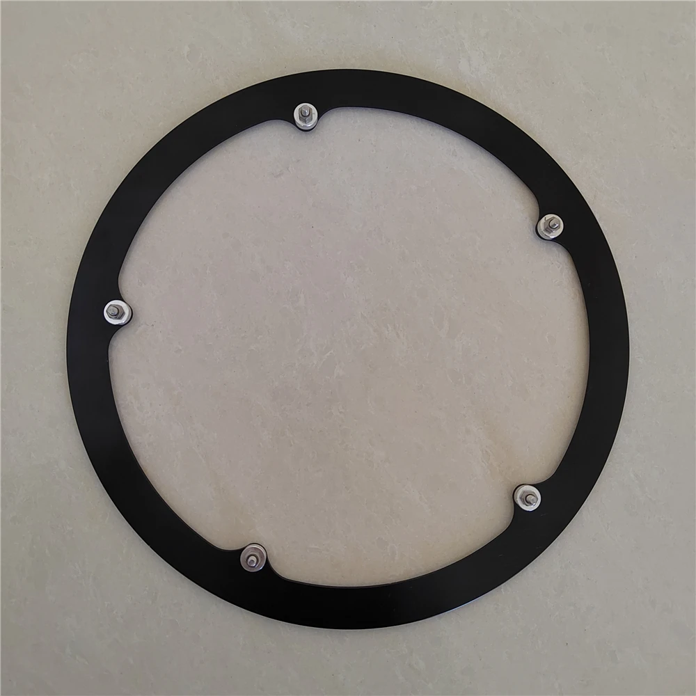 TRUYOU Kettenrad 130 BCD 65T Aluminiumlegierung CNC Rennrad Kettenblatt Kurbelgarnitur Falträder Kettenblatt Schwarz Einzelplatte – Detail 6