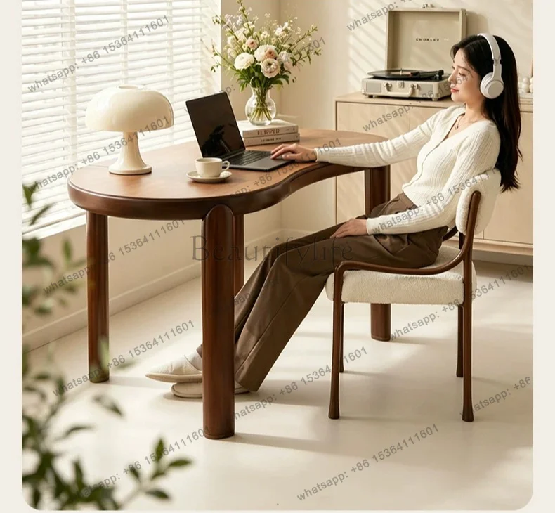 LS light luxury modern fashion paint desk light luxury high-end home study office computer desk