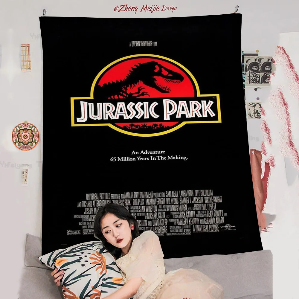 

Jurassic Park Anime Tapestry Hippie Flower Wall Carpets Dorm Decor Cheap Hippie Wall Hanging