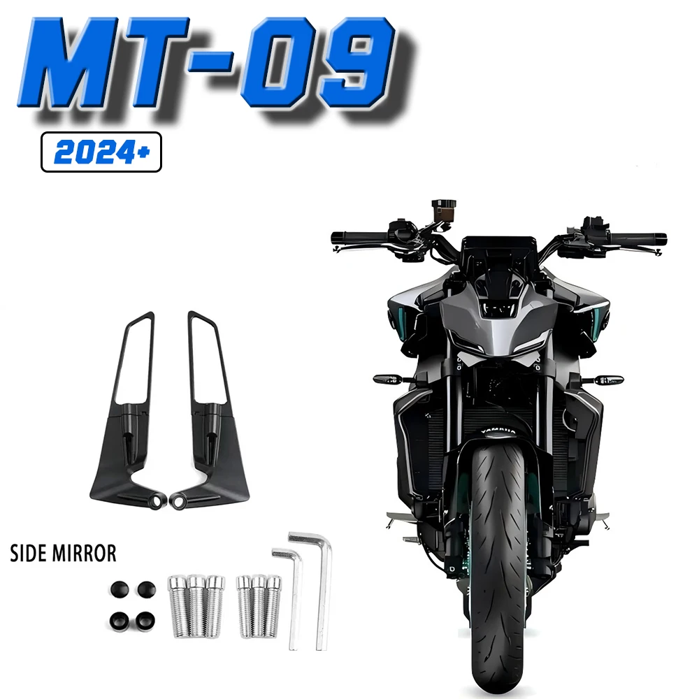 

2024 MT 09 Motorcycle Accessories Mirrors Stealth Winglets Mirror To Rotate Adjustable Mirrors For YAMAHA MT09 2024 2025