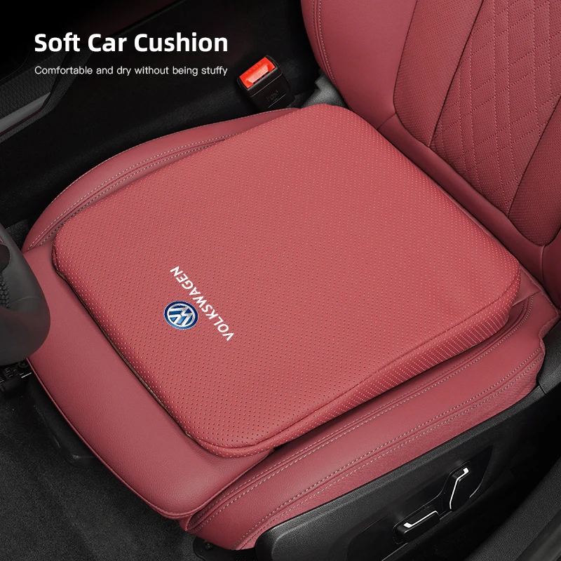 Car Seat Cushion Thick Height Increasing Pad Hip Protect Mat For Volkswagen Polo Golf Tiguan Passat Touran Transporter Teramont