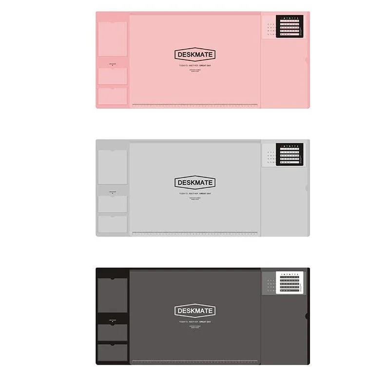 New Multifunction Large Mouse Pad Computer Anti-Slip Desk Mouse Mat Waterproof Protector with Movable Calendar Board Pockets