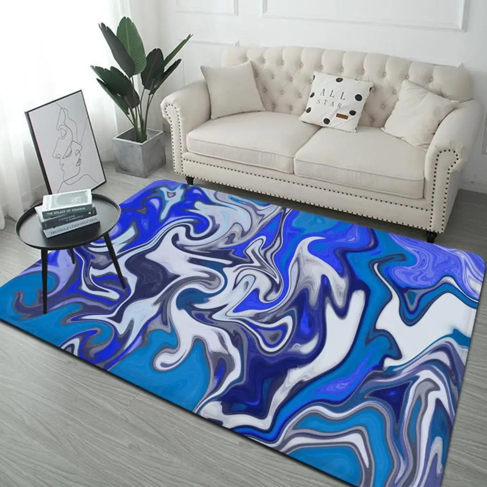 Strata Liquid Art  Floor Mat Entrance Door Mat Washable Non-Slip Living Room Sofa Chairs Area Mat Kitchen Welcome Doormat