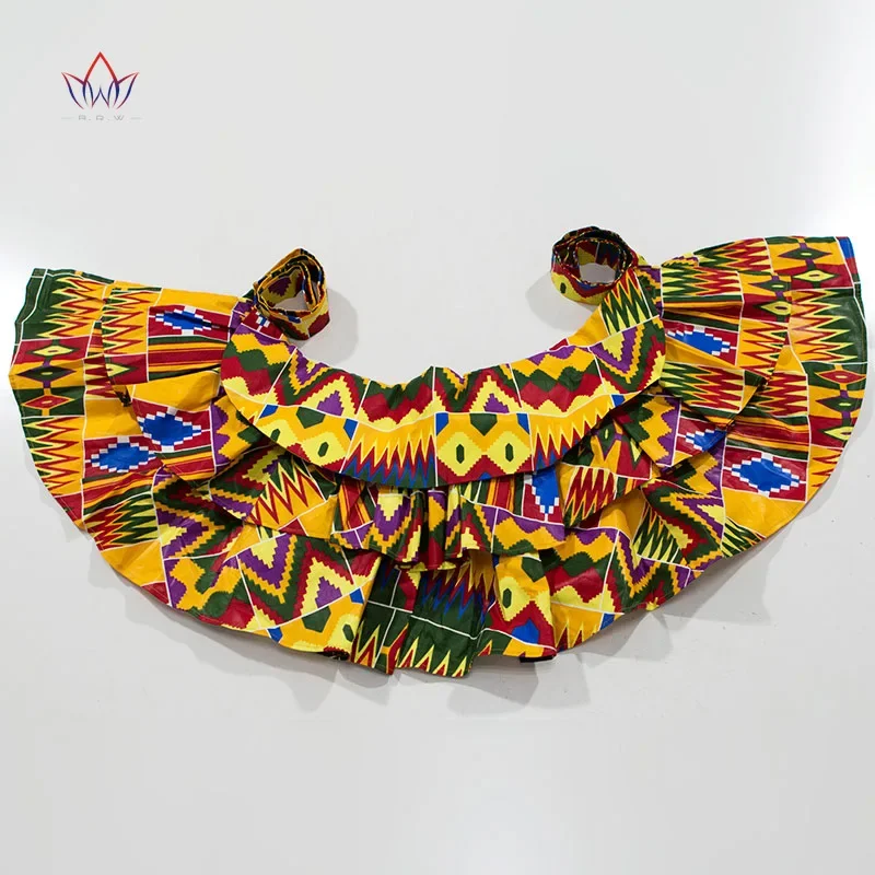 BRW 2024 Fabric African Necklaces For Women Shawl African Chokers Necklaces Print Ankara Tribal Handmade False Collar WYB257