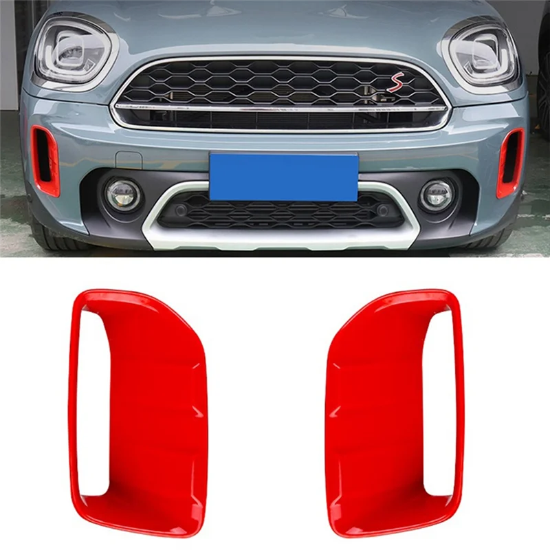 Car Front Bumper Side Air Vent Intake Frame Cover for Mini Cooper F60 2017-2022 Countryman Duct Outlet Hood Shell Case