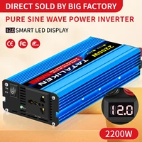 Inversor de onda sinusoidal pura 1000W-4000W DC 12V a AC 220V 50hz adaptador de cargador de inversor de corriente enchufe Universal