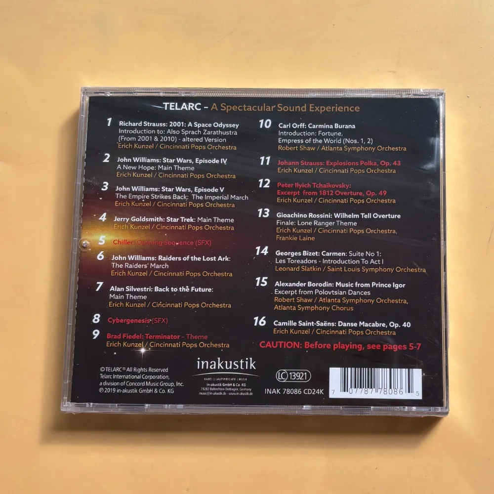 A Spectacular Sound Telarc Audiophile Demo CD Spectacular Sound Effects Test Disc Brand New Sealed In Stock Ready To Ship
