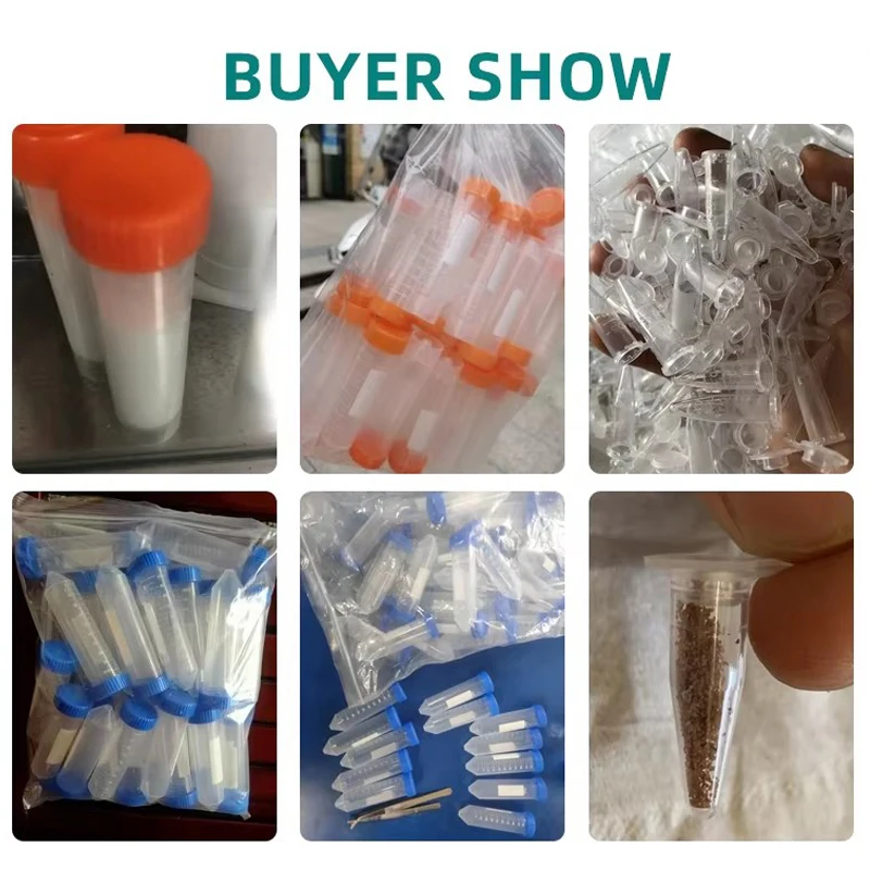 Plastic centrifuge tube micro scale pcr tube prp tube Lab equipment test tube 0.2 ml 0.5 ml 1.5 ml 2 ml 10 ml 15 ml 50ml