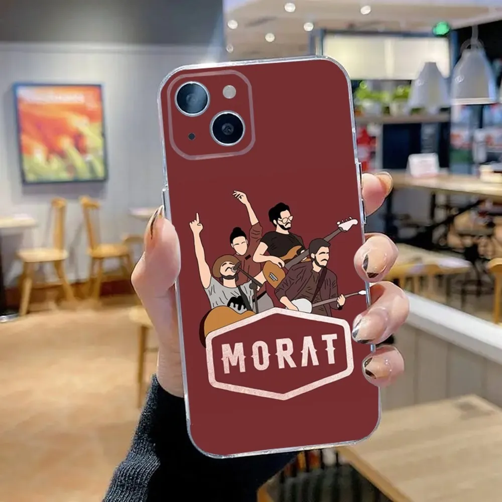 Etui na telefon M-Morat Band do iPhone 15,14,13,12,11 Plus, Pro, Max, XR, XS, X, 7,8 Plus, SE, Mini przezroczysty silikonowy miękki