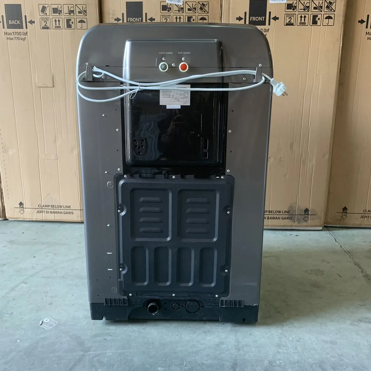 STLFTop Loading Washing Machine Large Capacity 25/38KG Stainless Steel Body and Tub With Digital LED Touch Screen Support Hot Wa