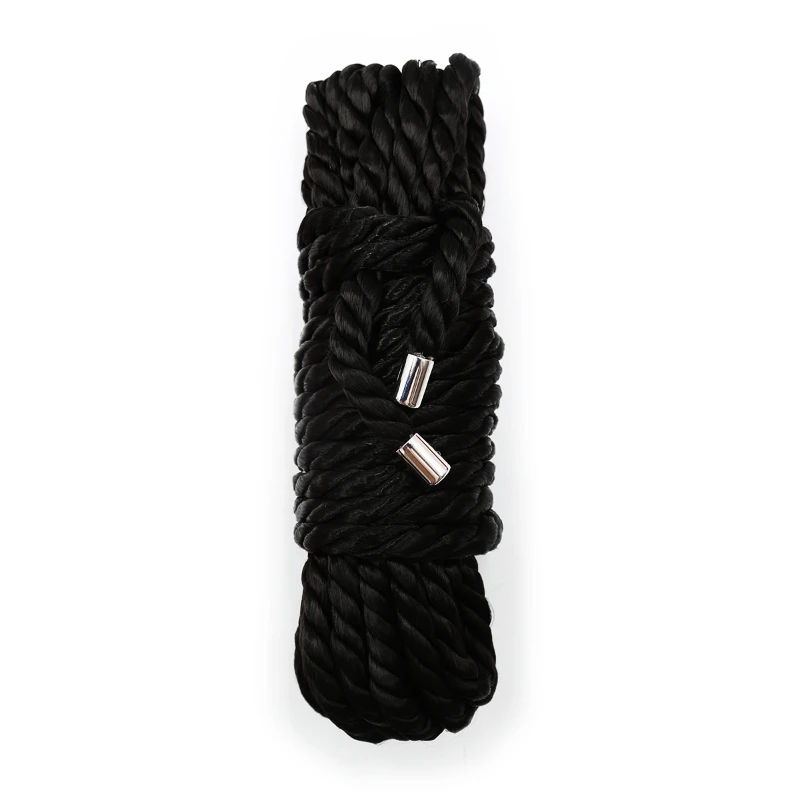 Shialso bari-Corde de bondage pour hommes et femmes, accessoire de menottes, tête en métal, fétiche, classeur de jeu, retenue, retouche, amusant