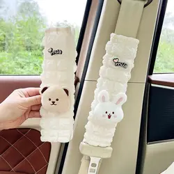 New Arrival Cartoon Bear Plush Car Seat Belt Car Anti-leakage Protective Car Seat Shoulder Cover Decoration