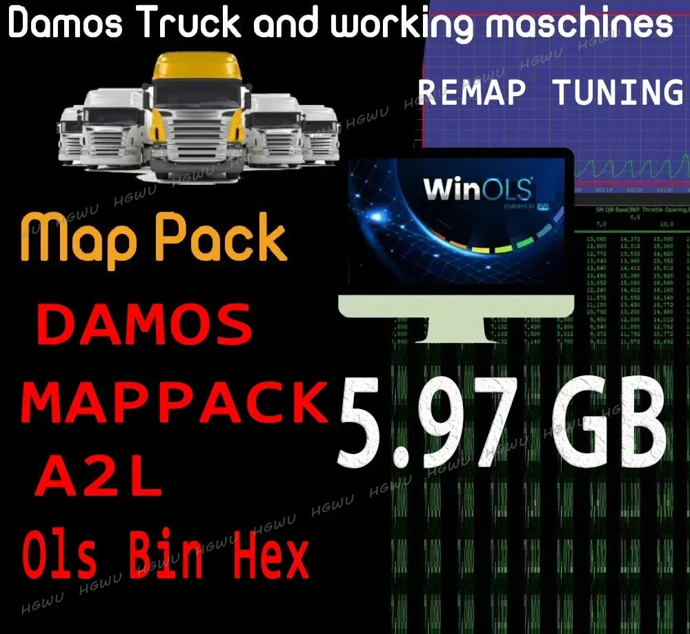 Truck Tuning DAMOS Ols A2L Hex Files Collection  REMAP  Stage File 5.97GB