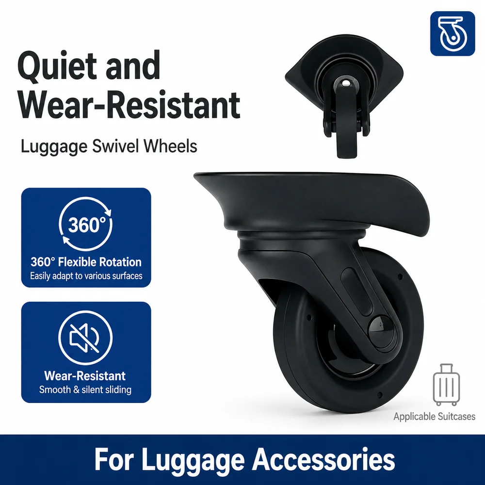 Replacement Wheels For LOJEL CF1370 Luggage Silent Spinner Caster Suitcase Parts Repair Accessories 360° Spinner Wheels Replacem