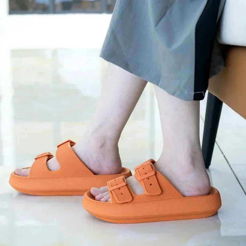Women Platform Slippers Summer New Thick Bottom EVA Sandals With Arch Support Comfy Beach Shoes Unisex House Bath Slides