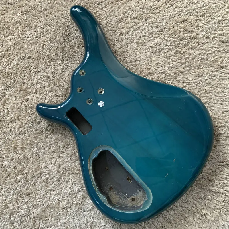 Blue Color 4 Strings Electric Bass Guitar Body Solid Basswood  DIY Replacement Part FOR PJB Bass Active Model  DB740