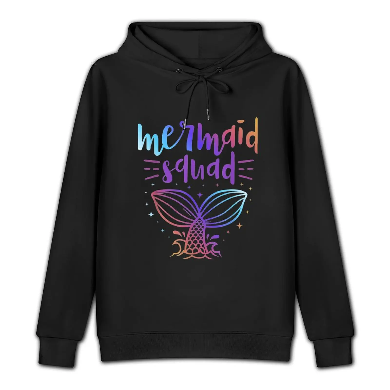 Mermaid Squad Matching Birthday Party Pullover Hoodie men wear graphic t shirts men men's coat hoody