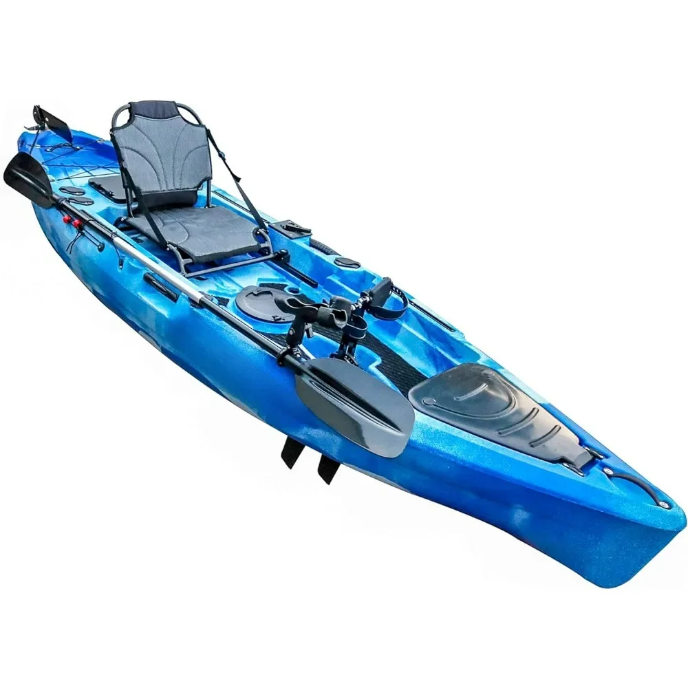 

Pedal Kayak Fishing Angler, 500lbs Capacity for Adult Youths Kids, Sit on Top or Stand ,Suitable for Ocean Lakes Rivers Kayak