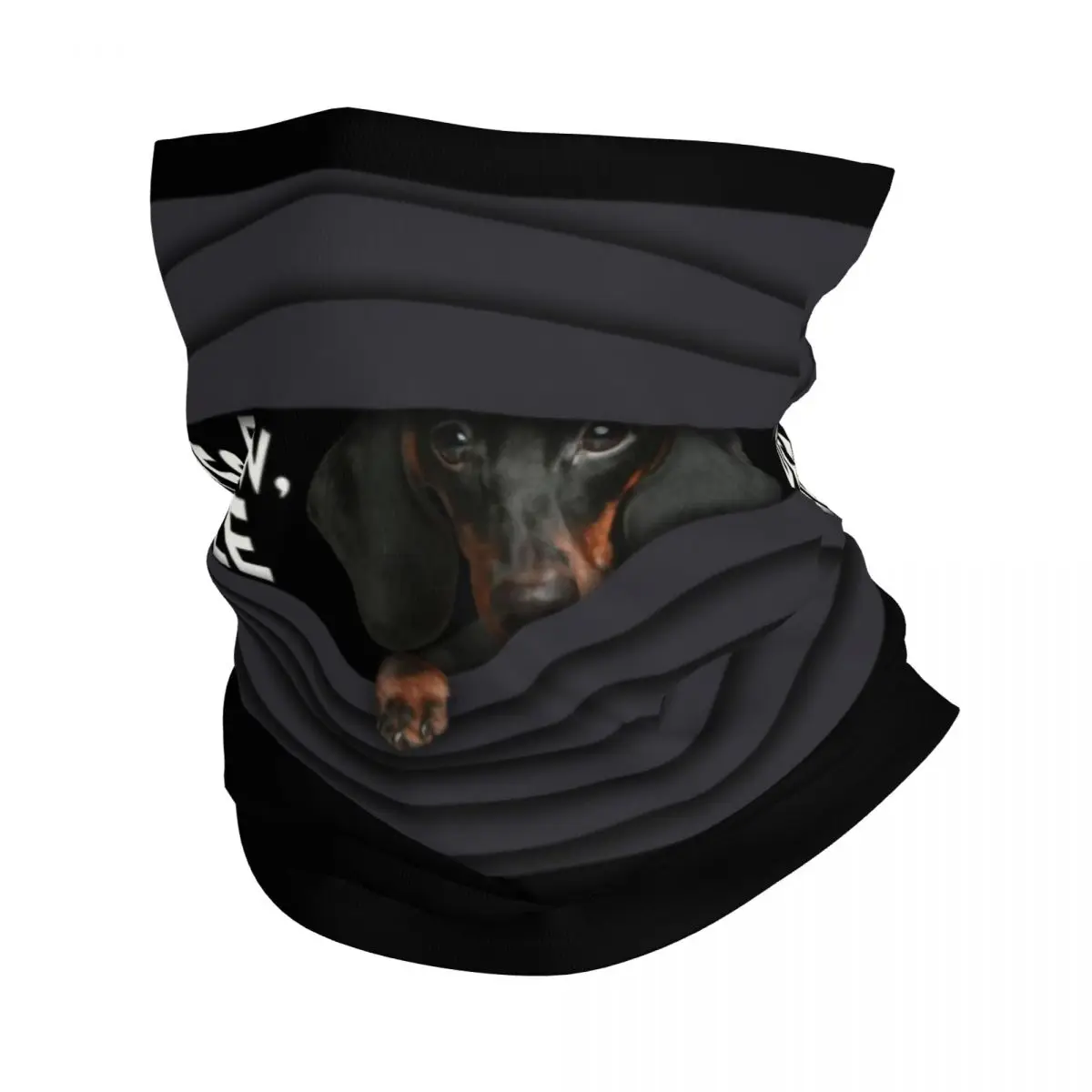 Funny Dachshund Bandana Neck Gaiter UV Protection Face Scarf Cover Men Women Wiener Badger Dog Headwear Tube Balaclava