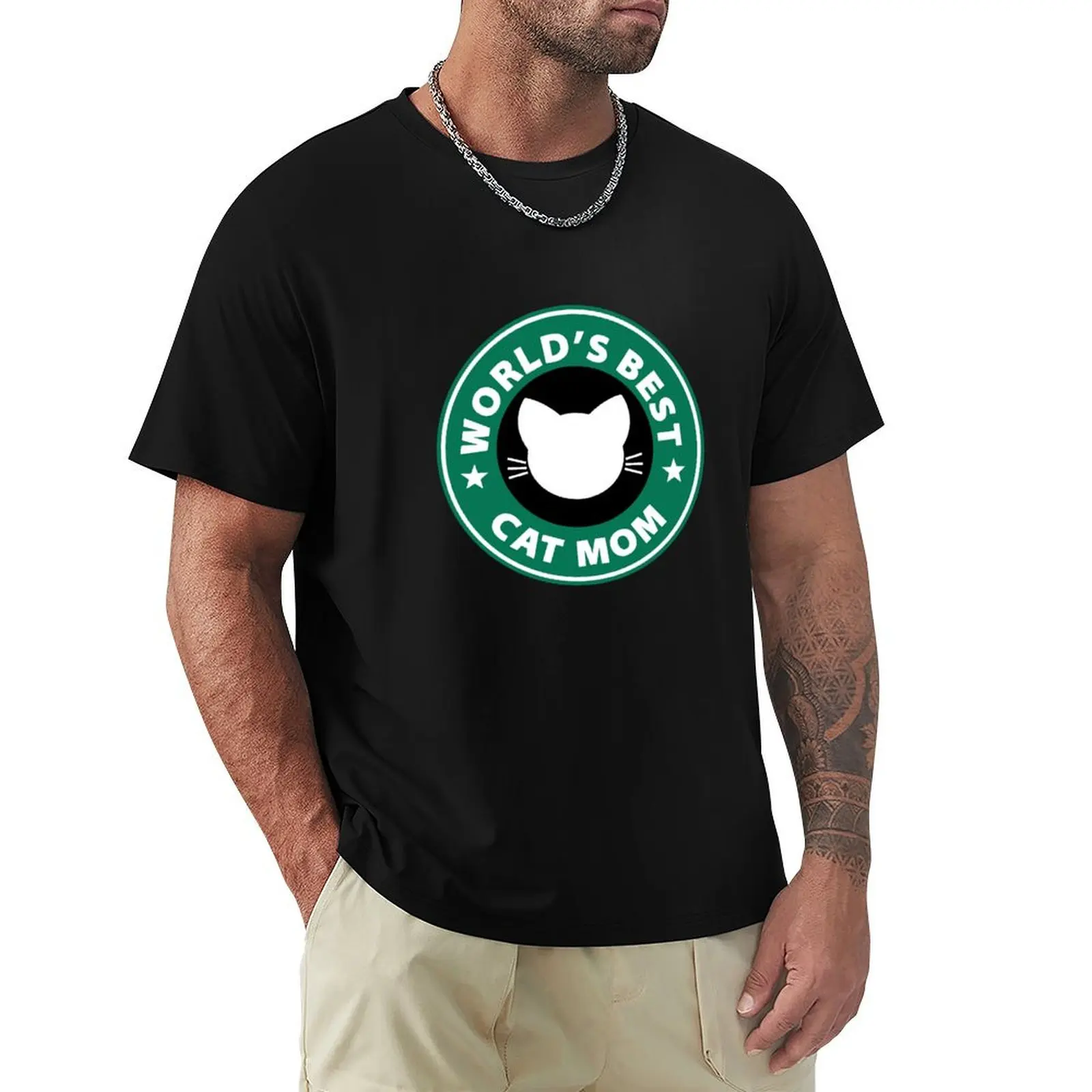 World's Best Cat Mom T-Shirt Plus Size Quick Dry Sports Tee