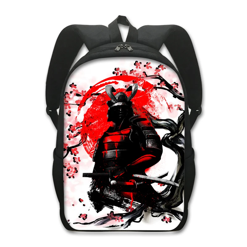 Mochila Japonesa Guerreiro Samurai, Mochila Harajuku, Bolsa Bushido Viagem, Mulheres e Homens, Bolsa para Laptop, Mochilas Escolares para Adolescentes, Meninos